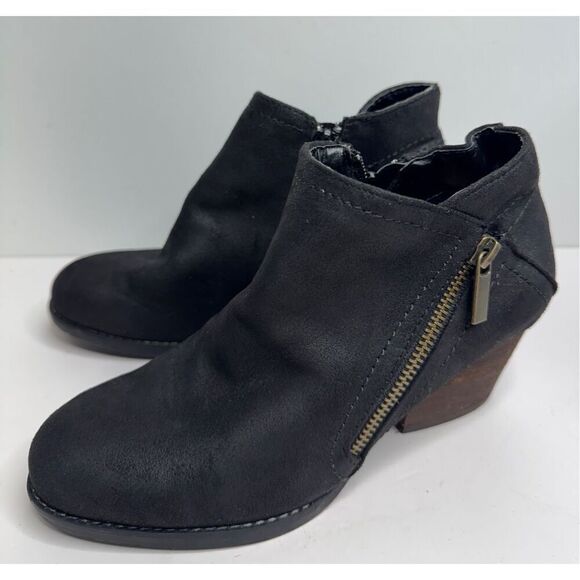 Bella Vita Booties Size 6 Black Comfort Boots Stacked Heel Padded Insole - Picture 2 of 8